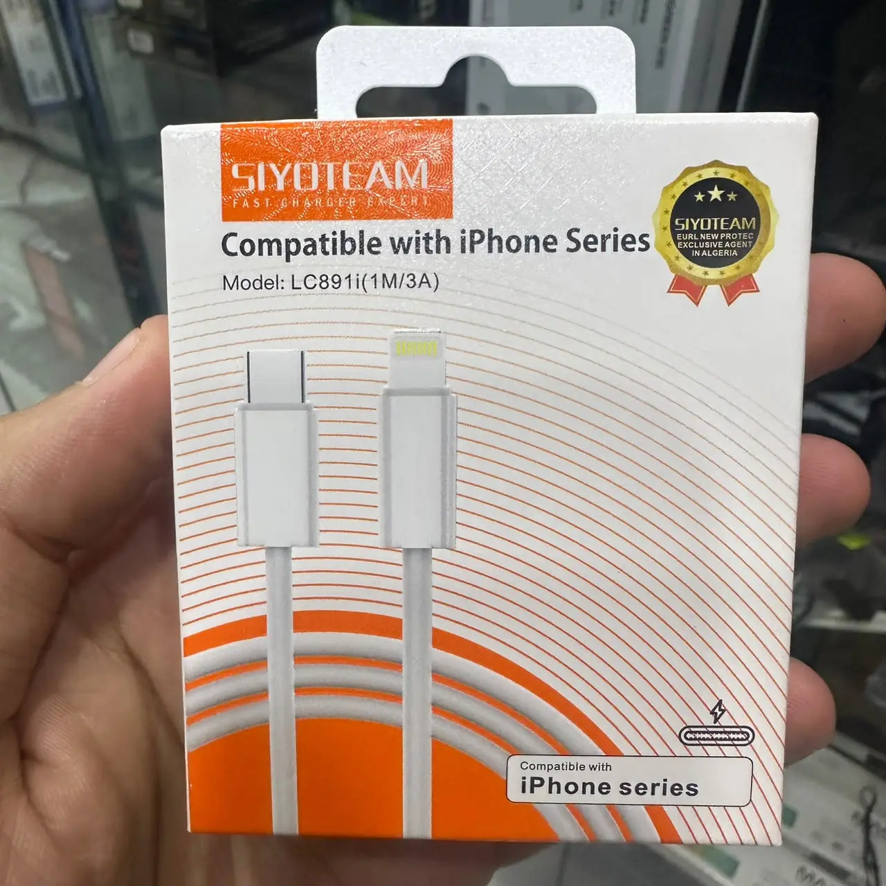 CABLE LDNIO SIYOTEAM LC891I 1M-3A USB TYPE C TO IPHONE LIGHTNING 30W
